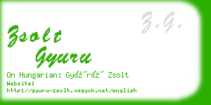 zsolt gyuru business card